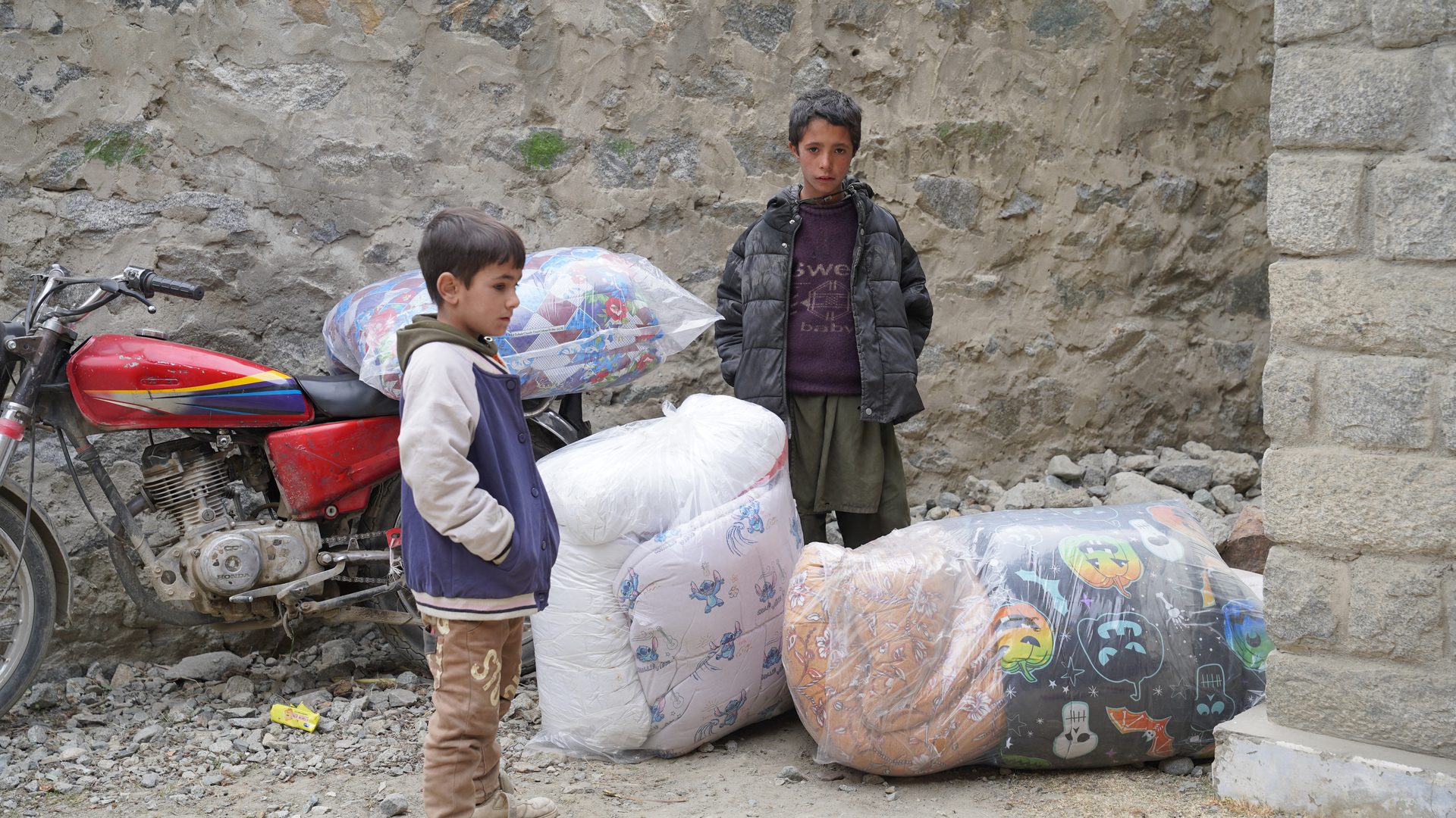 AGHE Pakistan winter relief distribution in Gilgit-Baltistan